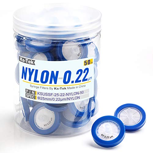 Syringe Filters Nylon 25 mm 0.22 um Non Sterile 50/pk by KS-Tek