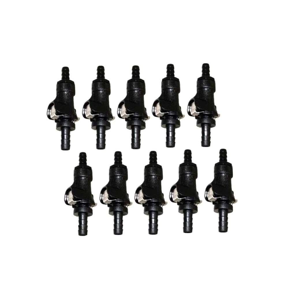 Gbwepbqxm 10Pcs Fuel Line Quick Release Disconnect Coupling 5/16 Inch Single Shut Off Compatible With Motorcycle Atv(10Pcs)