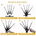 New Articulated Finger Extensions With Protective Glove, Halloween Fingers With Fingernails, Long Claw With Gloves, Scary and Flexible Skeleton Claws Hands (Black+Black Nail)