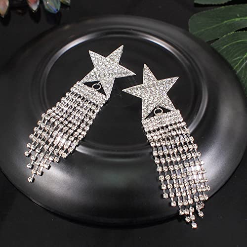 Image of Young & Forever Gift Fashion Jewellery Gold and Silver Plated Cubic Zirconia Diamond Hoop Earrings Sparkling Hypoallergenic Hoops Earrings for Women & Girls