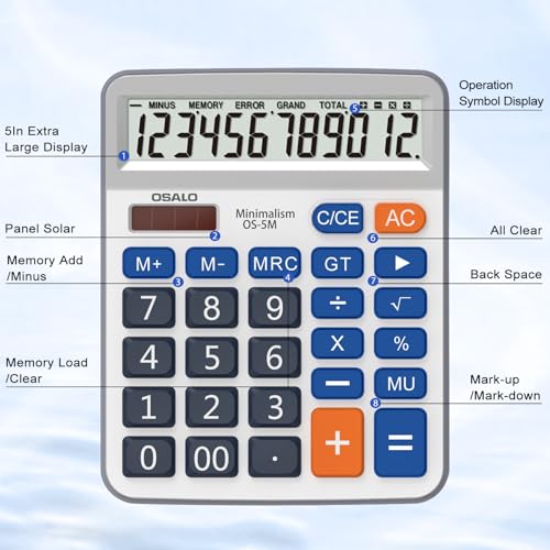 Calculatrice de bureau extra large pour simplifier votre comptabilité - 6