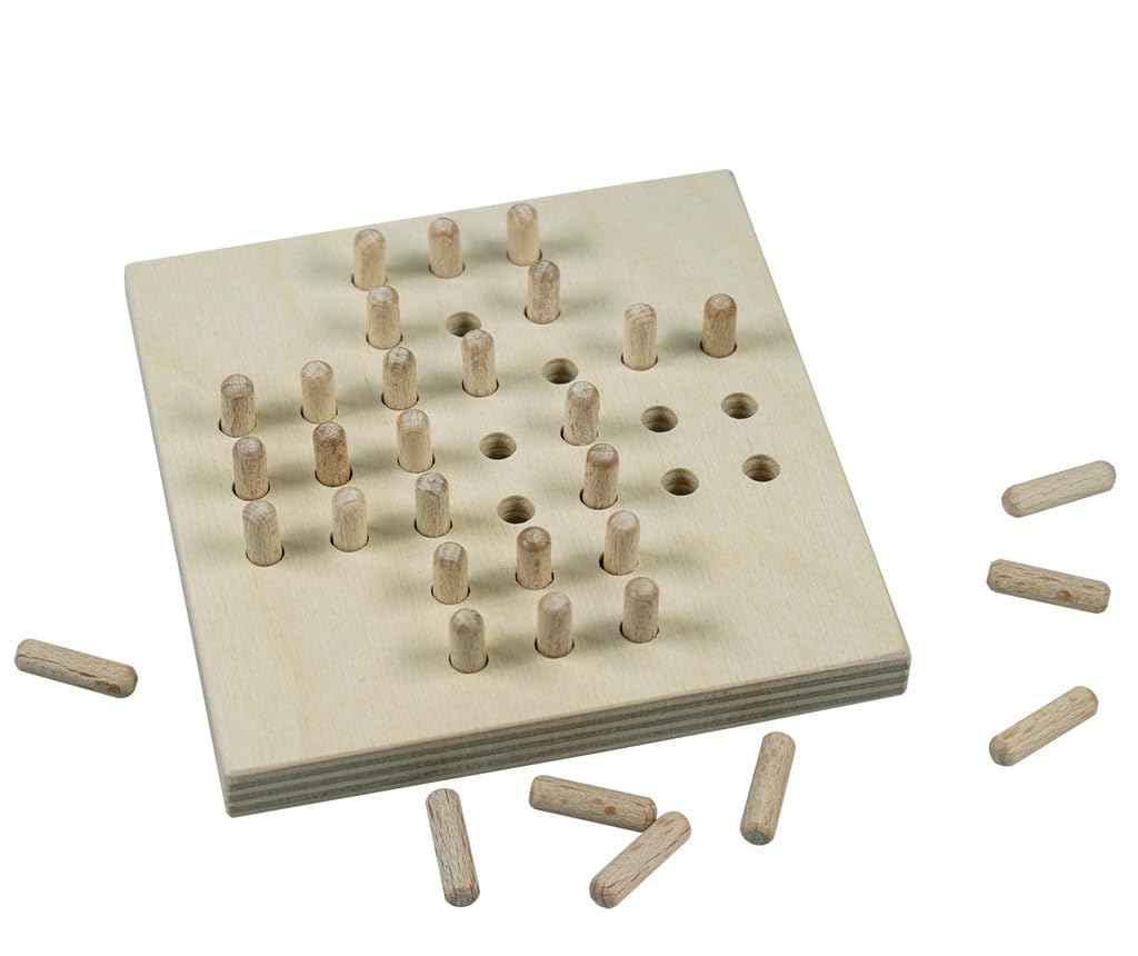 DETOA Solitario 33 x 23 x 3,5 cm, in legno beige, 33 pezzi