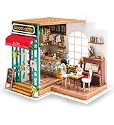 RoWood DIY Miniature Dollhouse Kit, Miniature House Craft Model Kits to Build - Simon's Coffee