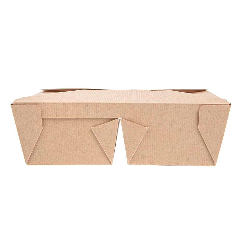 50 pezzi - Scatole americane 2 compartimenti 'Thepack' 990 + 990 Ml 240 + 12Pp G/M2 19,6 x 14 x 6,2 cm naturale cartone ondulato Nano-Micro