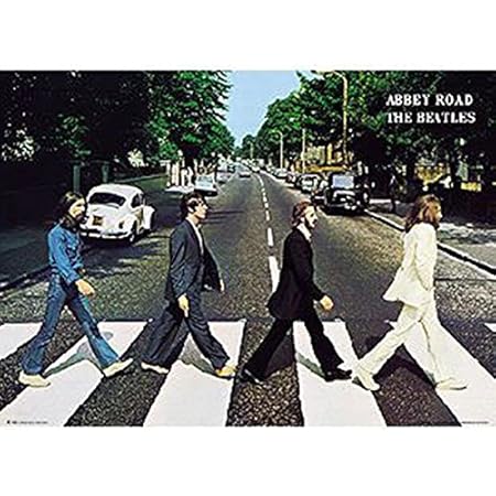 Amazon Co Jp アメリカン アート ポスター ビートルズ アビーロード 458 ロック 壁掛け アメリカン雑貨 アメリカ雑貨 ポスター ホーム キッチン