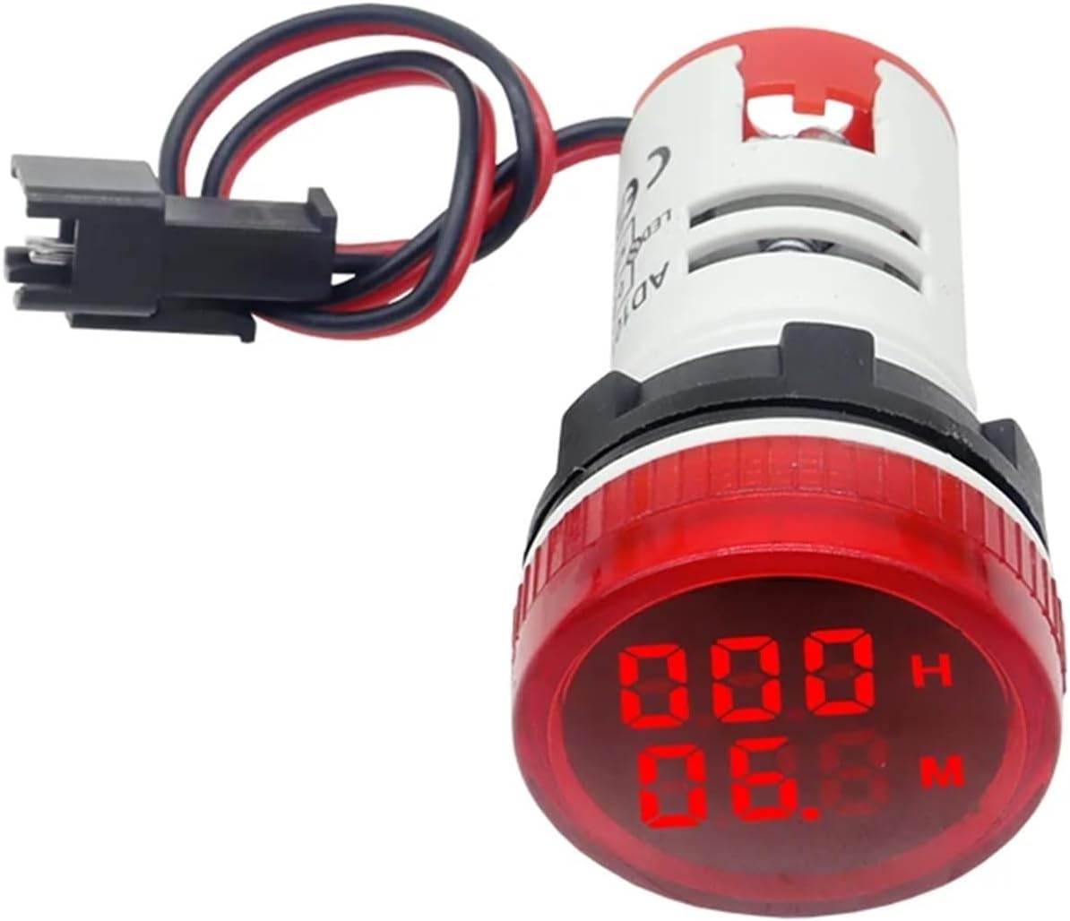 1PC Mini 22mm Round Digital Display LED Indicator Panel Timer Meter 0-999H 0-60M AC220-380V AD101-22HR(50R)