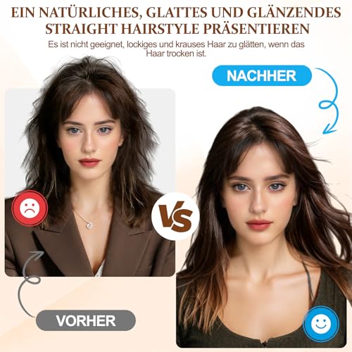 Glätteraufsätze für Dyson Airwrap, Haarglätter-Aufsatz mit HS01/HS05/HS08,dyson airwrap aufsätze mit Airflow Technologie ohne heiße Platten für sanftes Haarstyling mit weniger Schäden.(Blau)