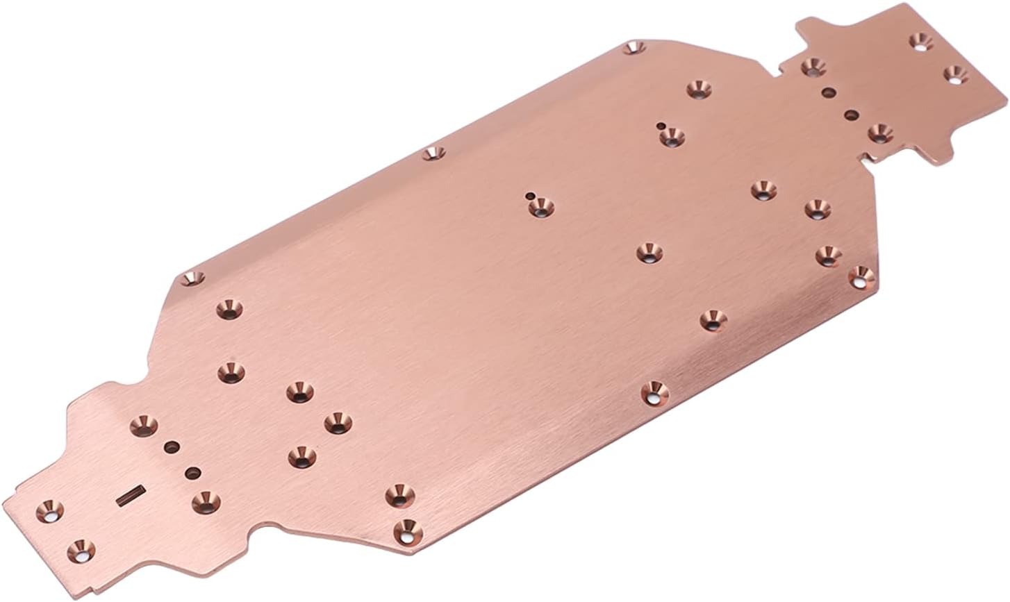 RC Car Chassis Plate, Aluminum Alloy Metal Chassis with High Rigidity and Durable Construction for 1:14 144001 144002 144010 Remote Control Car Upgrade Part