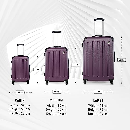 Image of HEYS Revolver Range Purple Color 21 inch Cabin Trolley