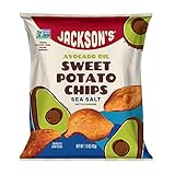 Jackson’s Sweet Potato Kettle Chips with Sea Salt made with Premium Avocado Oil (1.5 oz, Pack of...