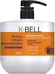 K-BELL Creme de Pentear Meu Crespo Empoderado 900ml – Nutrição Intensa, Definição Profunda e Controle para Cabelos Crespos Tipo 4