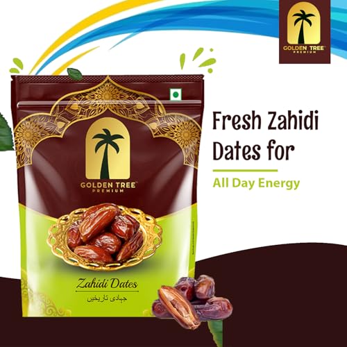 Image of Organic Whole Zahidi Dates /Khajoor Natural Sweeteners| No Preservatives | Dried Dates in Resealable Bag Fresh Healthy Dried Fruit Snack (Zahidi 250 Grm)