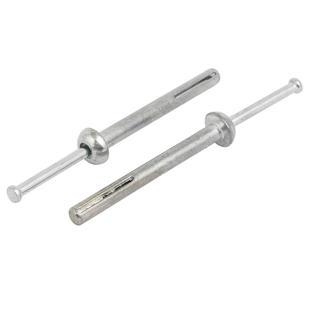 Aexit 1/4 Inch Fastener Punch Dia 2-1/2 Inch Depth Zinc Alloy Drive Anchor Silver Tone 15pcs Model:76as499qo407