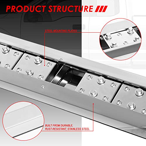 Estribos laterales acero inoxidable para Ford F-150 2015-2024 miniatura 3