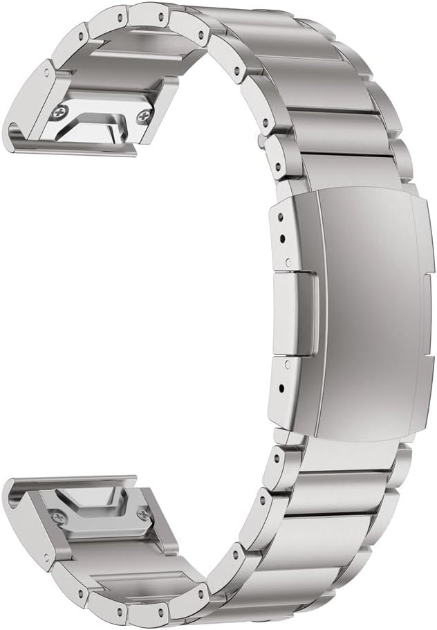 For 22mm 26mm Titanium Straps 7X 7XPRO 6X 7PRO 7 6 Descent MK1 MK2 Epix Gen 2 Wristband(Black,22mm)
