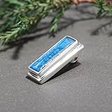 Blue Kyanite Gemstone Fine Handmade Modern Contemporary Pendant for Women and Teens 925 Sterling Silver Party Fashion Gift Jewellery - Image 4