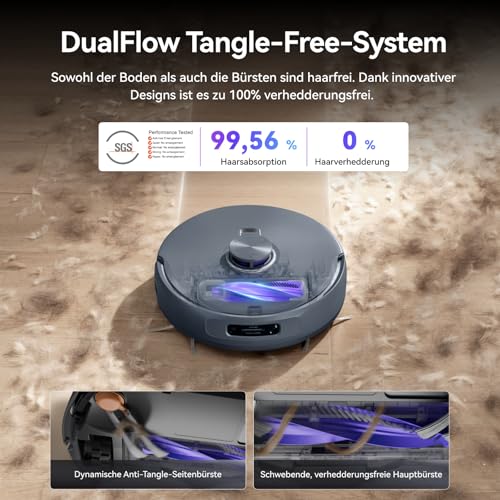 NARWAL Freo Z10 Ultra robotstofzuiger met 18.000Pa zuigkracht, driehoekige dweil, randreiniging, anti-klit en AI-sensoren - Afbeelding 5