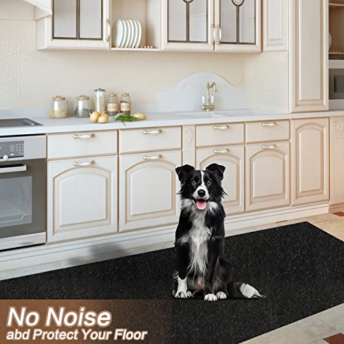 2' X 6' Runner Rugs With Rubber Backing, Indoor Outdoor Utility Carpet Runner Rugs, Black, Can Be Used As Aisle For The Rv And Boat, Laundry Room And Balcony #TOP3