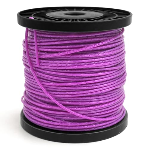 Zeqeey Heavy Duty Strimmer Cord 2.4mm 0.095 x 86m 282ft Nylon Grass Trimmer Line with Indentation Embossed Weed Trimming String Wire