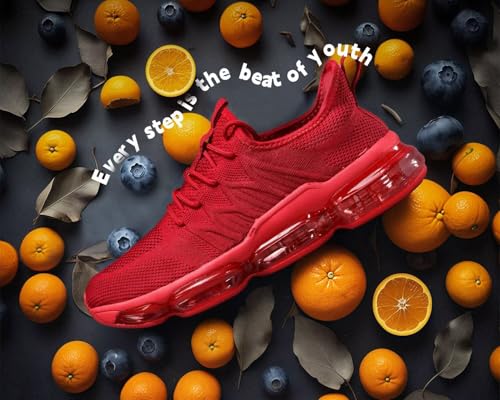 Image of Men's Air Running Shoes Non Slip Workout Casual Sport Shoes for Men Basketball Sneakers Fashion Tennis Sport Fitness Cross Trainers