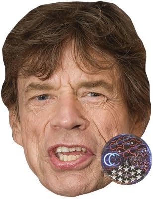Mick Jagger Celebrity Mask, Card Face and Fancy Dress Mask