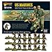 Wargames Delivered Bolt Action Miniatures - US Marines Troop Set, World War Two Miniatures, 28mm Scale Plastic Army Men for Miniature Wargaming by Warlord Games