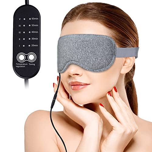 ingeware Heated Eye Mask for Dry Eyes, USB Electric Heating Eye Mask
