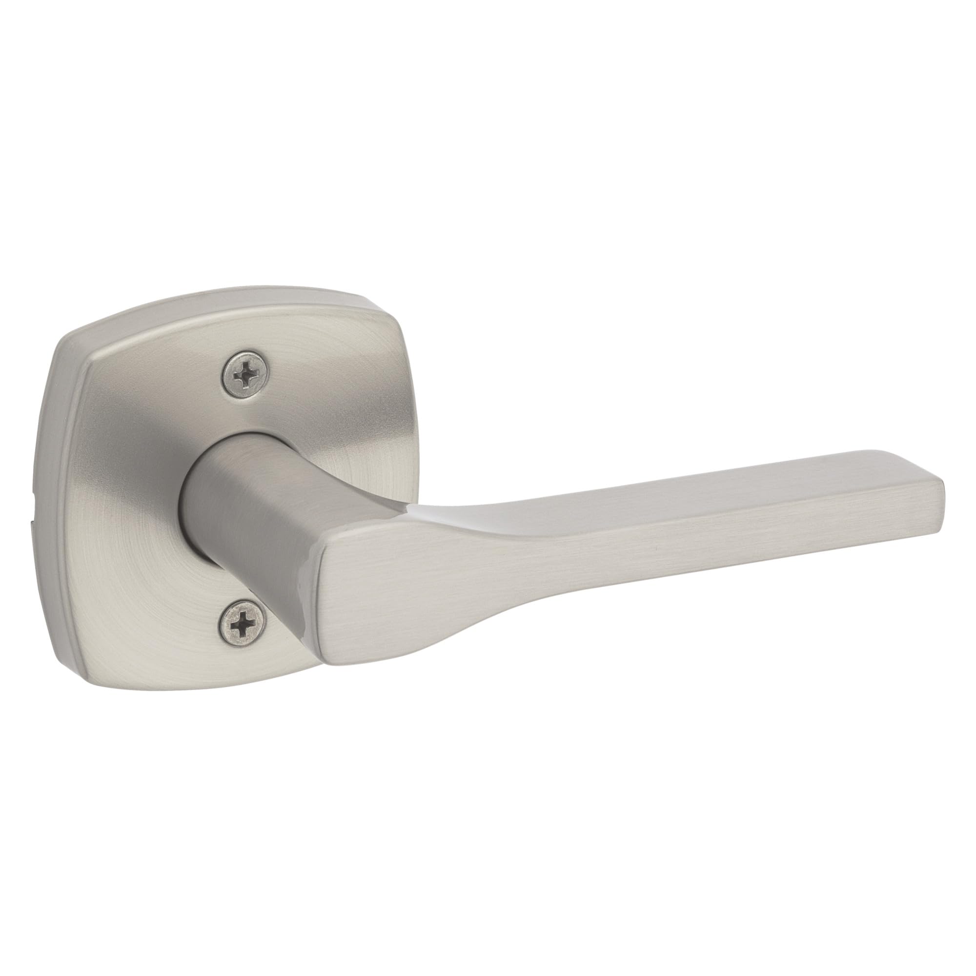 Half Dummy Lever Kwikset Tripoli en nickel satiné avec rosace moderne