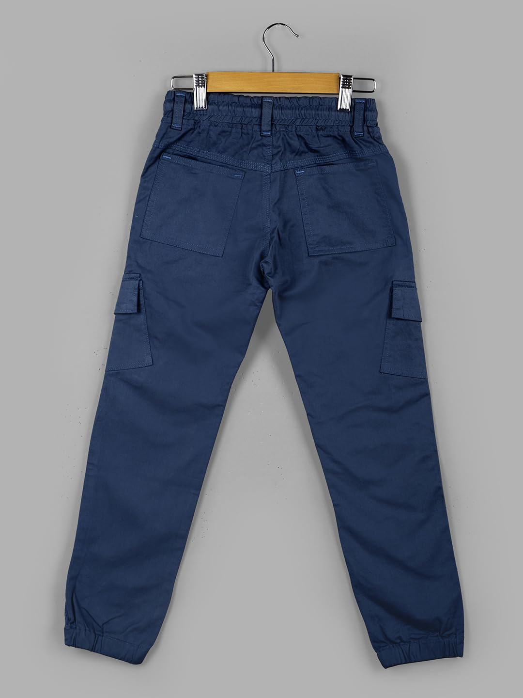 Naughty Ninos Pantalones cargo de algodón verde azulado para niños de 5 a 15 años