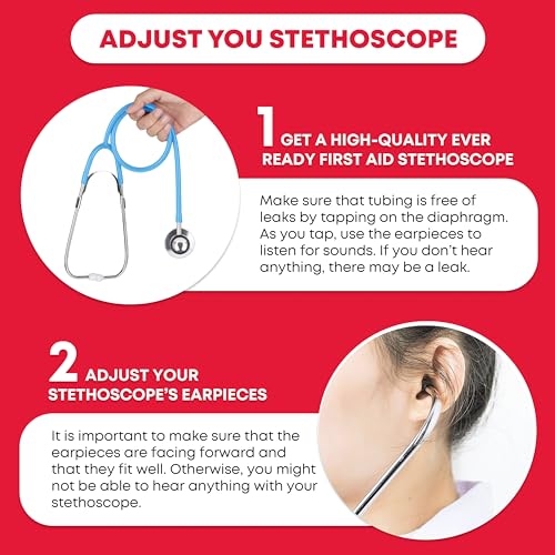 Ever Ready First Aid Dual Head Stethoscope - Light Blue