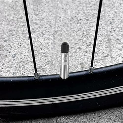HAPPOW 12 Stück Ventilverlängerung Autoventil mit Ventilkappen, DREI Längen 19, 27, 39 mm, Gerade Autoventil Verlängerung, Ventilverlängerungen Adapter für Auto, Fahrrad und Scooter