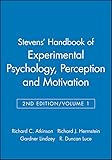 Stevens' Handbook of Experimental Psychology, Perception and Motivation (Volume 1)