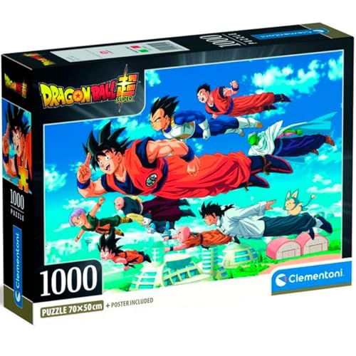 Puzzle Dragon Ball Compact Box 1000 Pièces 70x50 cm Italie Dès 14 Ans