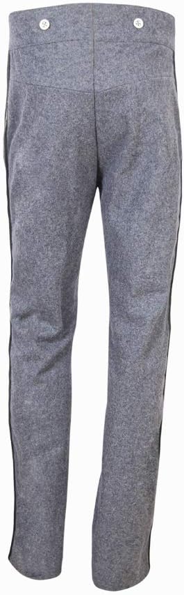Civil War US Officer's Men '1' inch Trim Trouser-Wool Pants