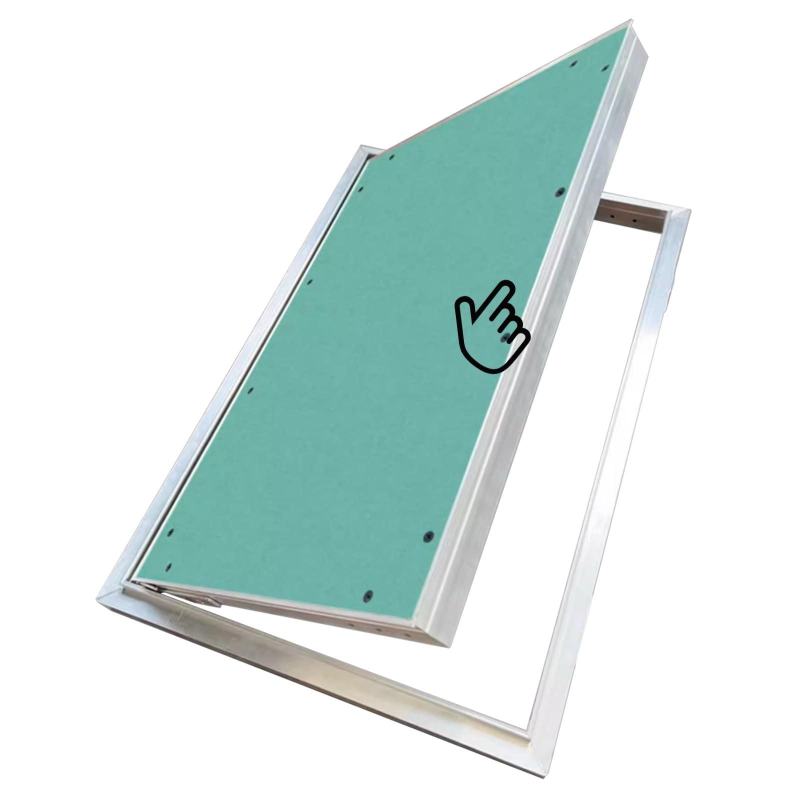 Genérico Trampilla Pladur Panel De Acceso para Pladur Pintable 30x50 40x60 60x100 80x130, Apertura por Empuje - Trampilla De Servicio Empotrada para Baños, Edificios De Oficinas(60x100cm)