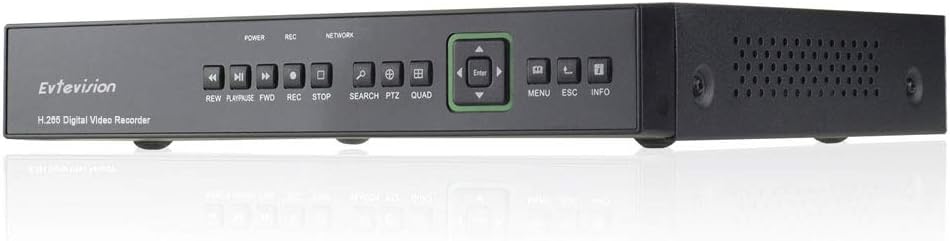 Evtevision 4CH 4K(8MP) Security Digital Video Recorder CCTV DVR Support Quick Remote Access,Motion Detection Email Alert，4K HD Output（No Hard drive）