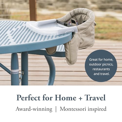 inglesina fast table chair black - portable baby high chair - for babies amp toddlers up to 37 lbs - collapsible design - fits tables 083939 to 353939 thick - compact amp easy to use - travel bag included