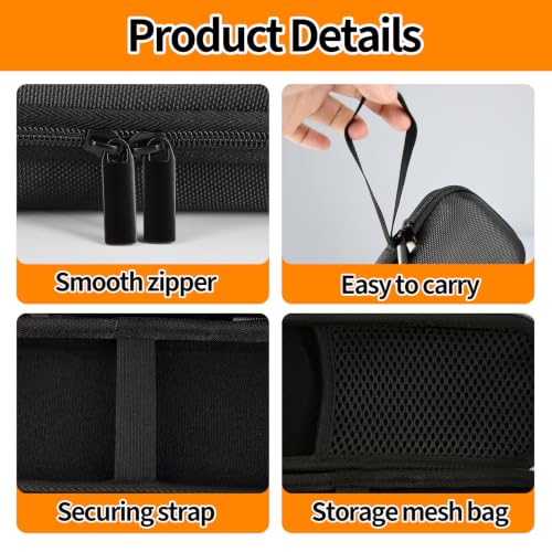 Image of EVA Hard Shell Storage Bag Carrying Case for Fluke F301 /F302+ /F303 /F305 /362 Multimeter Testers Case Bag (Black)