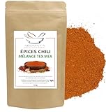 AROMATA – Épices Chili en Poudre, Mélange Tex-Mex, pour Chili con carné, Tacos, Faritas, 1...