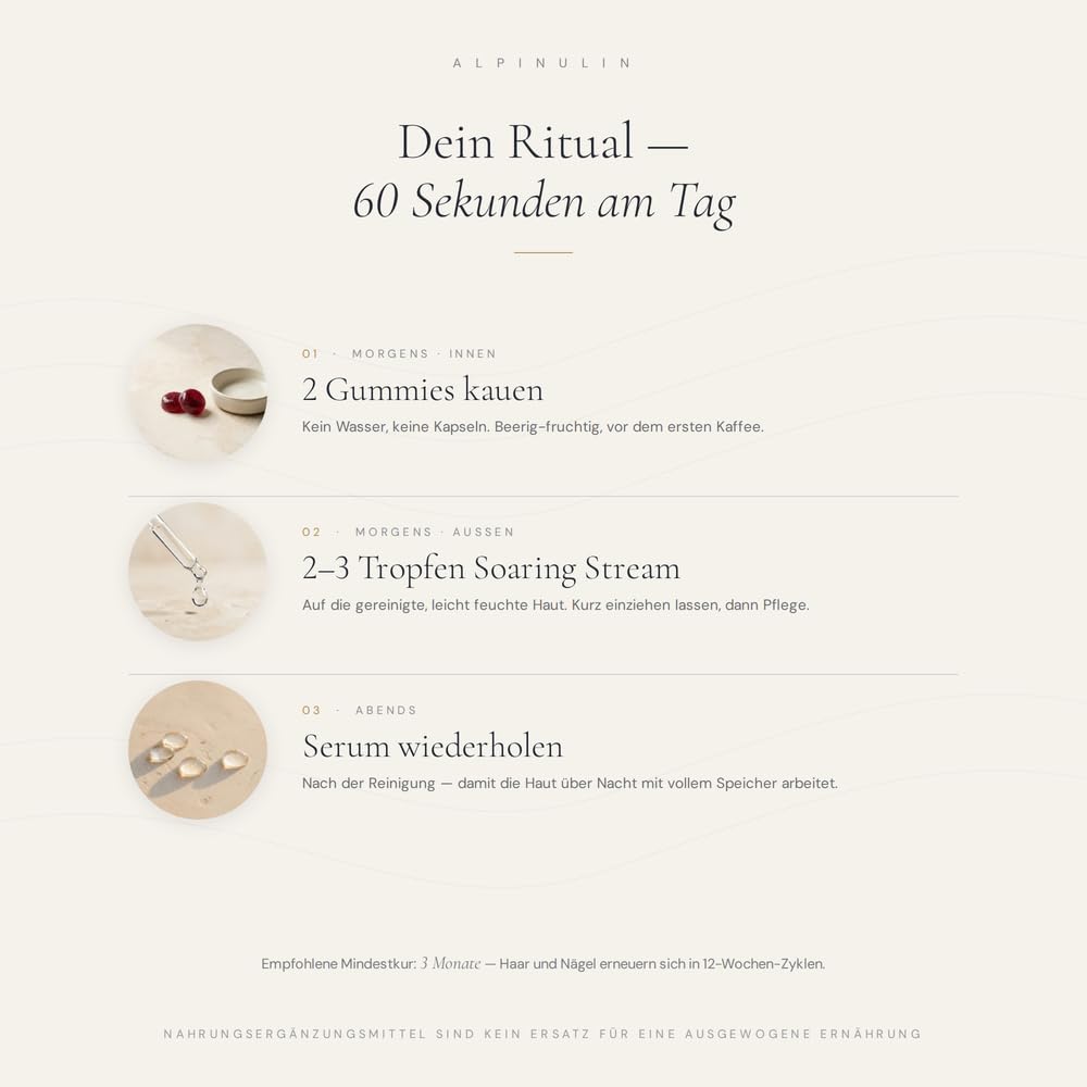 HYALURONSERUM SOARING STREAM 20 ml + HAIR · SKIN · NAIL GUMMIES 66 Stück