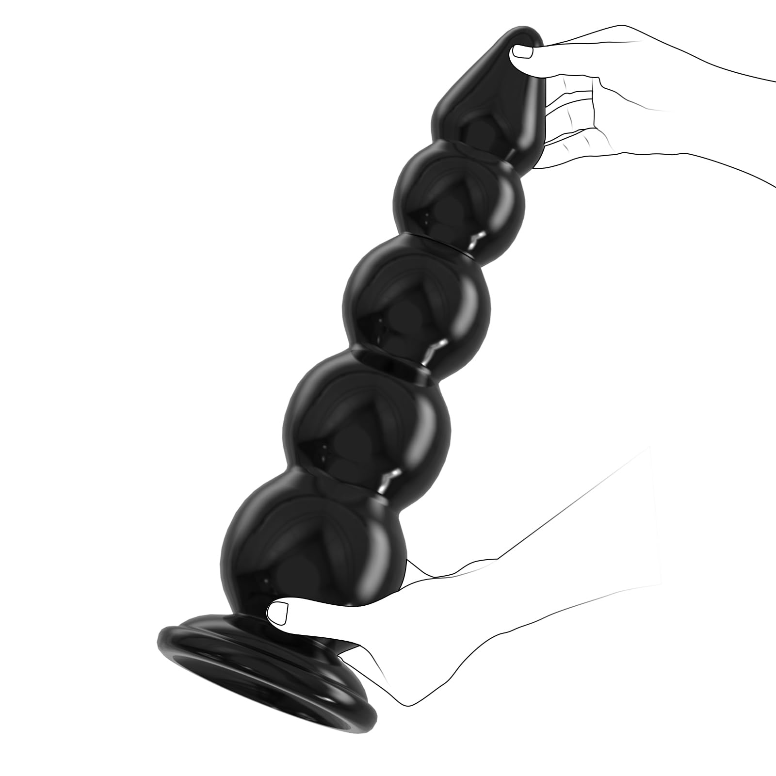 39.5cm Riesen Lange Analkugeln Analplug, Anal Dildo Buttplug