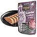LEONARDO Frischebeutel [16x85g Kaninchen + Cranberries] | Getreidefreies Nassfutter für Katzen | Feuchtfutter Alleinfutter im Einzelportionsbeutel