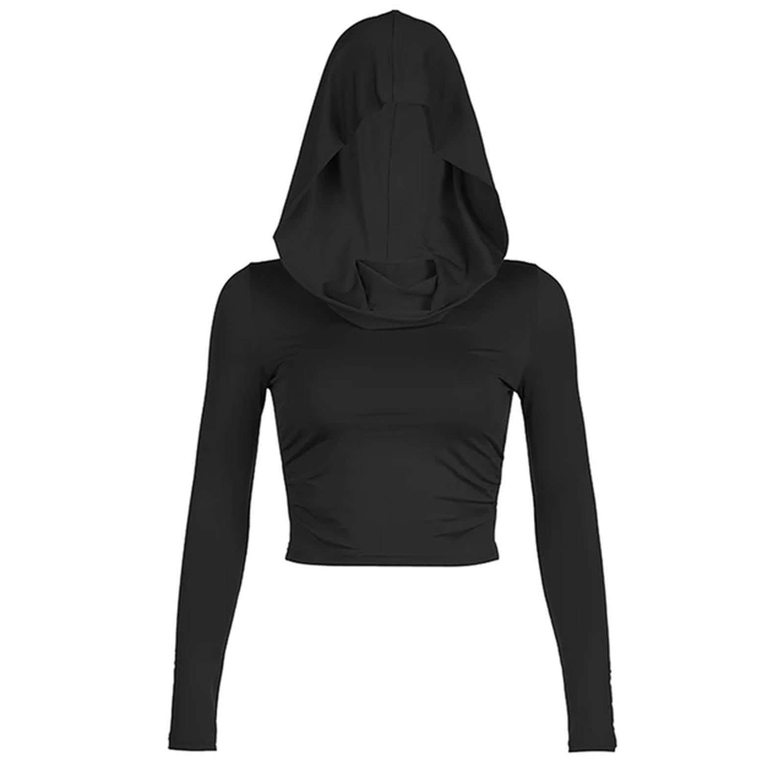 T-Shirt à Capuche Manches Longues Femme M : Fini le Froid Léger