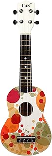 LIANXUE Ukulele colorido bolha de 53,3 cm, 4 cordas, guitarra pequena, cordas de nylon, ukulele para crianças iniciantes, instrumento musical, madeira
