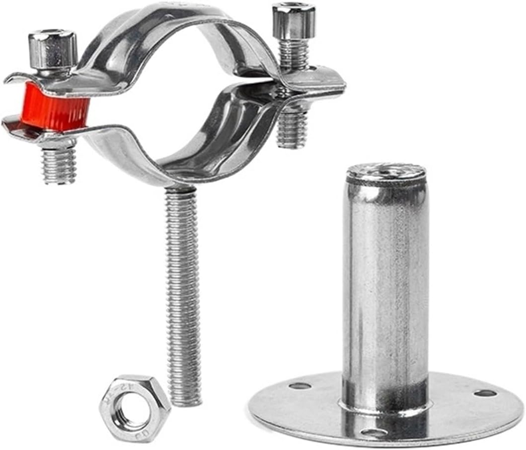 Ceiling Mount Pipe Support 304 Stainless Steel Adjustable Pipe clamp, Fixed Pipe Bracket, Pipe clamp PPR Water Pipe clamp(159)