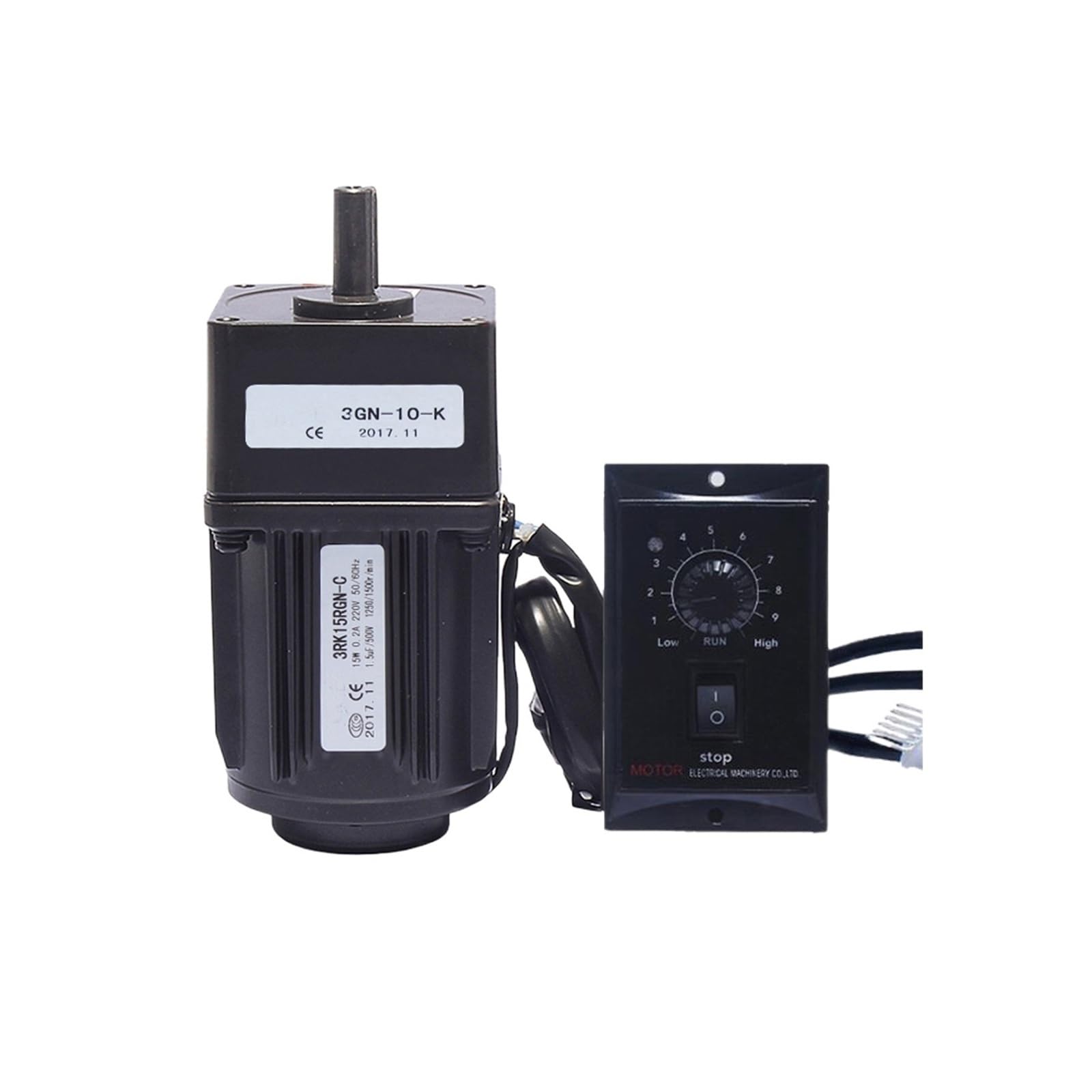 Moteur à engrenages réversible AC 15W 220V 250rpm à vitesse variable