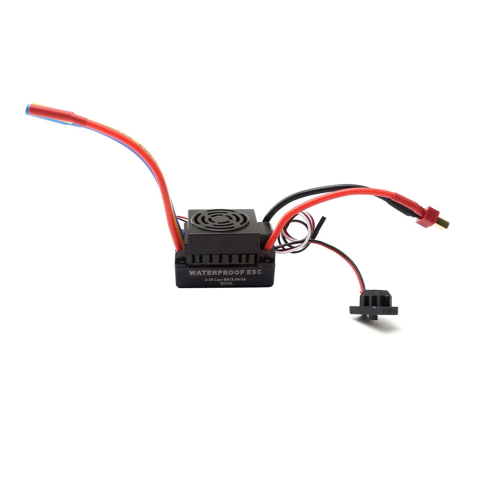 ESC sans balais 60A HUIOP avec BEC 5.8V pour voiture RC 1/10 Buggy et On-road