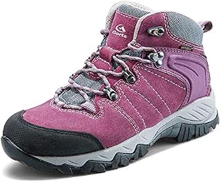 Clorts Women’s Hiking Camping Boots Waterproof Breathable High-Traction Grip Backpacking Hiker Shoes HKM-822E