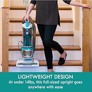 Kenmore Bagless Upright Vacuum 2 Motor Power Suction Lightweight Carpet Cleaner with 10Hose HEPA Filter 2 Cleaning Tools for Pet Hair Hardwood Floor Green 2 Liters