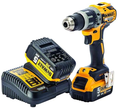 Dewalt DCD796P2-GB 18 V XR Brushless Compact Combi Drill with 2 x 5 A Lithium-Ion Batteries by DEWALT